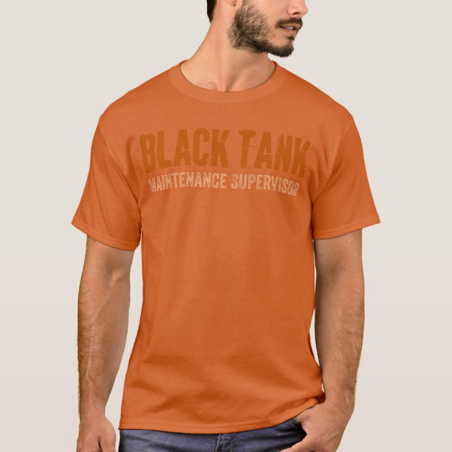 Svart Tank Underhållschef Roliga Pappors Dag T Shirt (Framsida)