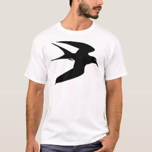 Svart tärnafågel i flyg t shirt