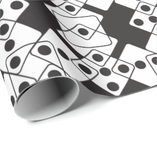 Svart tärning presentpapper