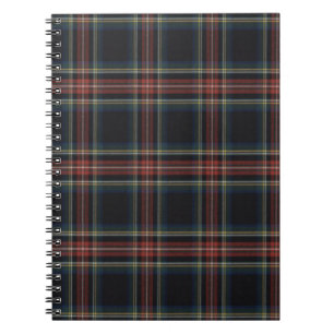 Svart Tartan-fotopatbok (80 sidor, B&W) Anteckningsbok