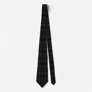 Svart Tartan Slips