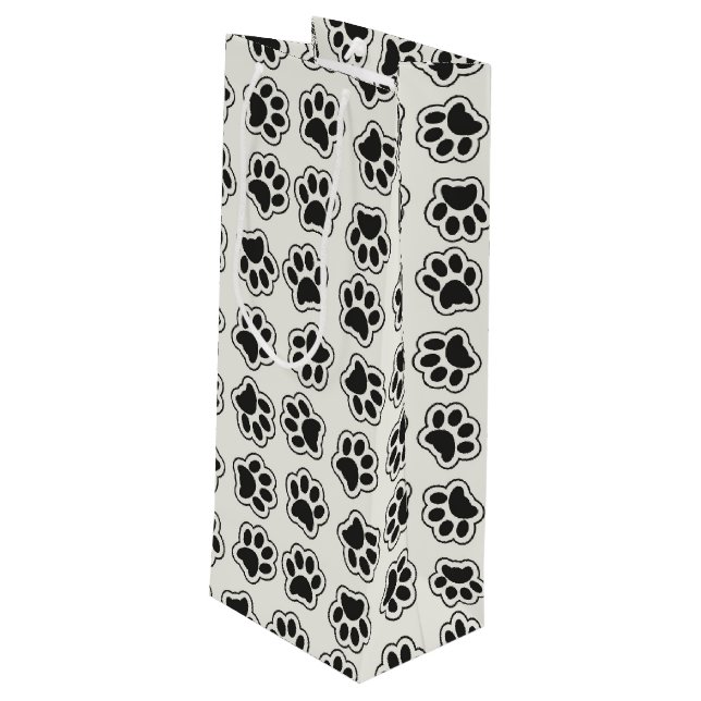 Svart Tassar, Hund, Tassar, Katt Tassar, kontur (Baksidan Vinklad)