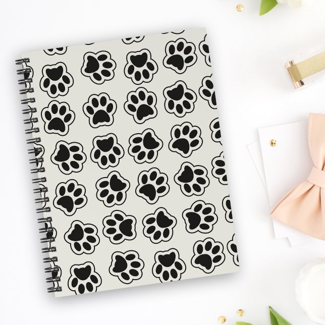 Svart Tassar, Hund, Tassar, Katt Tassar, kontur Anteckningsbok (Skapare uppladdad)