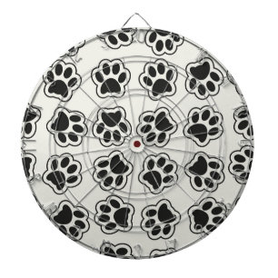 Svart Tassar, Hund, Tassar, Katt Tassar, kontur Darttavla