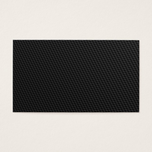 Svart, tätt vävd kolfiber Texturerad Visitkort (Framsidan)