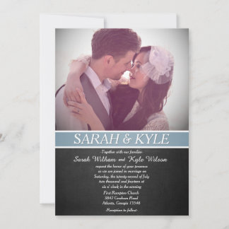 Svart tavla bröllopsinbjudan inbjudningar