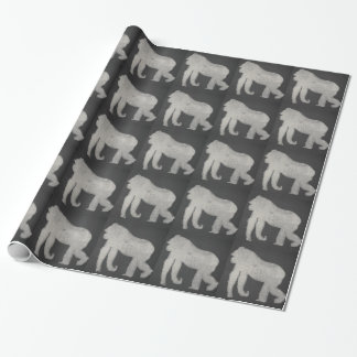 Svart tavla för gorilla presentpapper