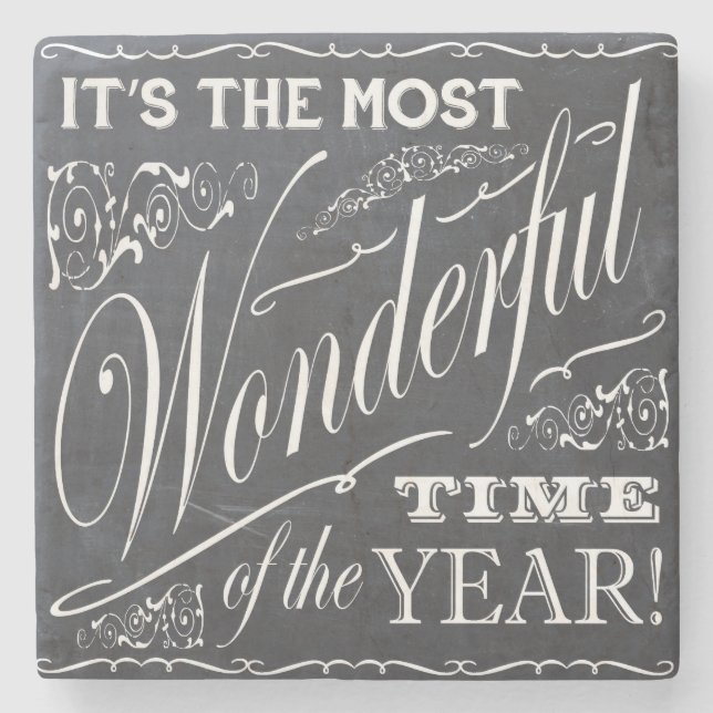 svart tavla för helgdagjul stenunderlägg (Framsidan)