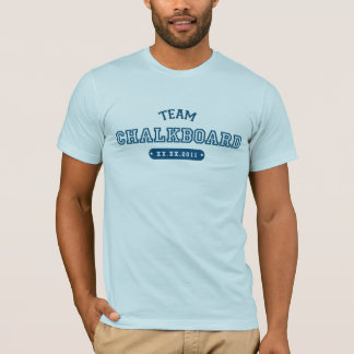 Svart tavla för lag t-shirt