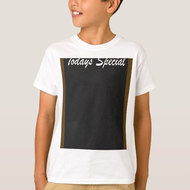 Svart tavla för meny t shirt (Framsida)