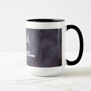 Svart tavla och krita: Behovskaffemugg Mugg