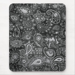 Svart tavla Paisley Musmatta
