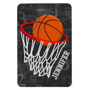 Svart tavlabasket och ring för personlig magnet