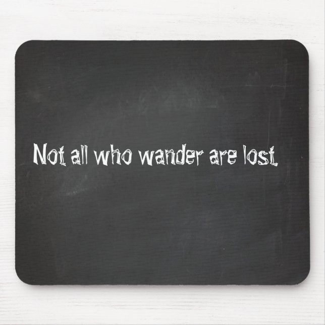 Svart tavlacitationstecken musmatta (Framsidan)