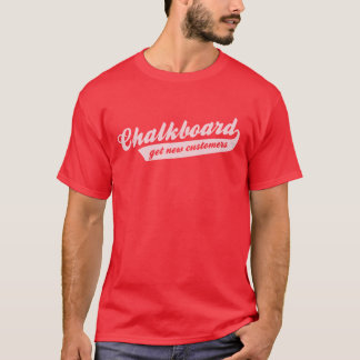 Svart tavladesign t-shirt