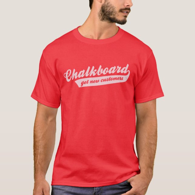 Svart tavladesign t-shirt (Framsida)