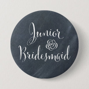 Svart tavlajuniorbrudtärna knapp