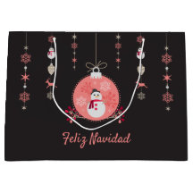 Svart tavlasnögubbe Navidad