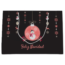 Svart tavlasnögubbe Navidad