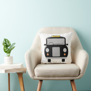 Svart Taxi Design Personlig Kudde