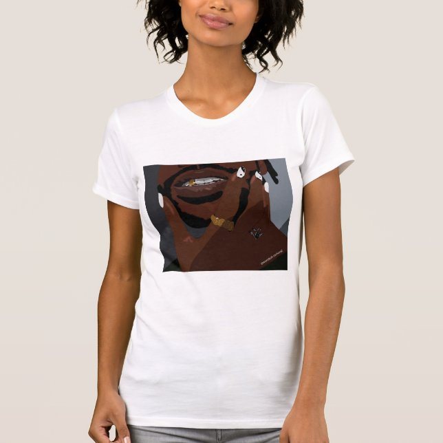 Svart teckning av par (Black kärlek) T Shirt (Framsida)