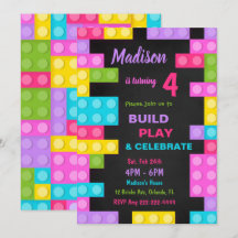 Svart tegel födelsedagsinbjudan