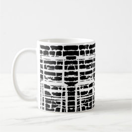 Svart tegelstenmugg mugg