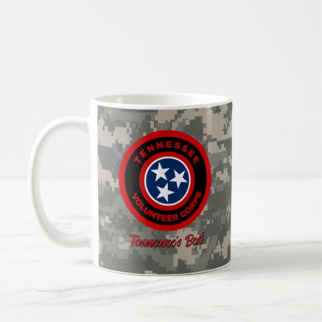 Svart Tennessee Volunteer Corps kaffekopp (Vänster)