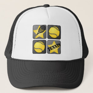 Svart tennis truckerkeps