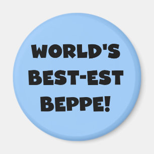 Svart text, bästa Beppe T-shirts och gåvor Magnet