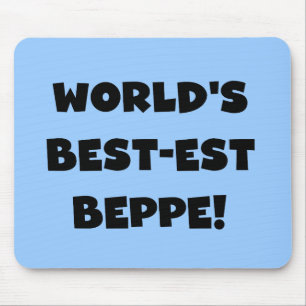Svart text, bästa Beppe T-shirts och gåvor Musmatta