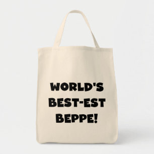 Svart text, bästa Beppe T-shirts och gåvor Tygkasse