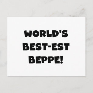 Svart text, bästa Beppe T-shirts och gåvor Vykort