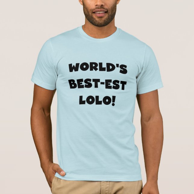 Svart text, bästa Lolo T-shirts och presenter (Framsida)