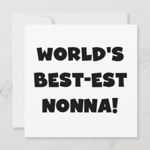 Svart text, bästa nonna T-shirts och presenter