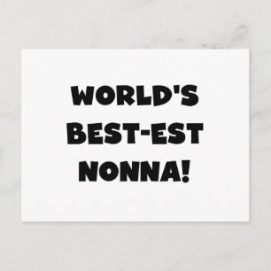 Svart text, bästa nonna T-shirts och presenter Vykort