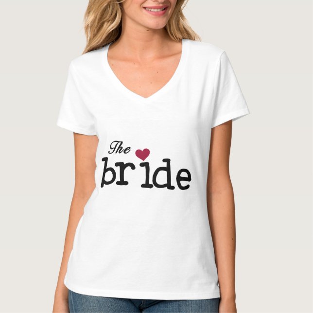 Svart text Bride Tshirts och Gifts (Framsida)