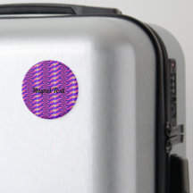 Svart text cirkelmagnet