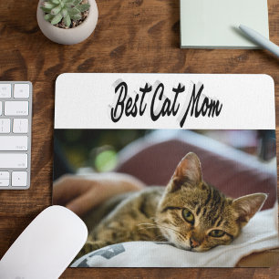 Svart text för bästa Kat Mamma-foto Musmatta