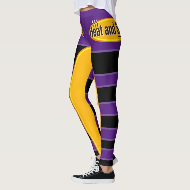 Svart text, , hetta och svarta, Gfx Leggings (Vänster)