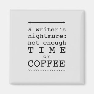 Svart text i Nightmare-format Magnet