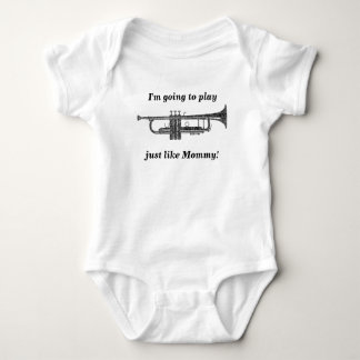 Svart text i Trumpet Shaped Ord Art Tee Shirt