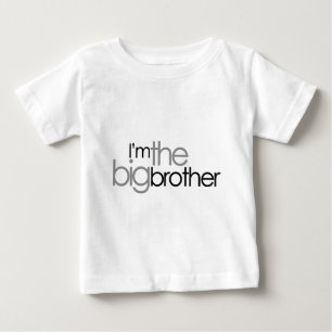 Svart text och Grått Big Brother T-shirt