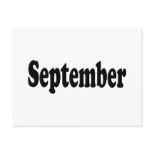 Svart text september