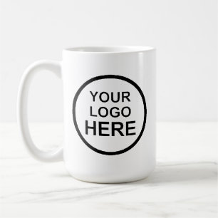 svart text som din logotyp här kaffemugg