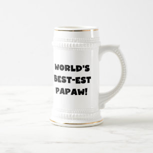 Svart text World's Best Papaw Gifts Sejdel