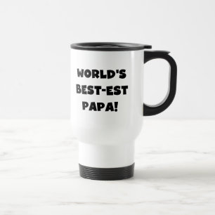 Svart text World's Best Pappa Tshirts and Gifts Resemugg
