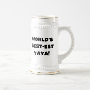Svart text World's Best Yaya Gifts Sejdel
