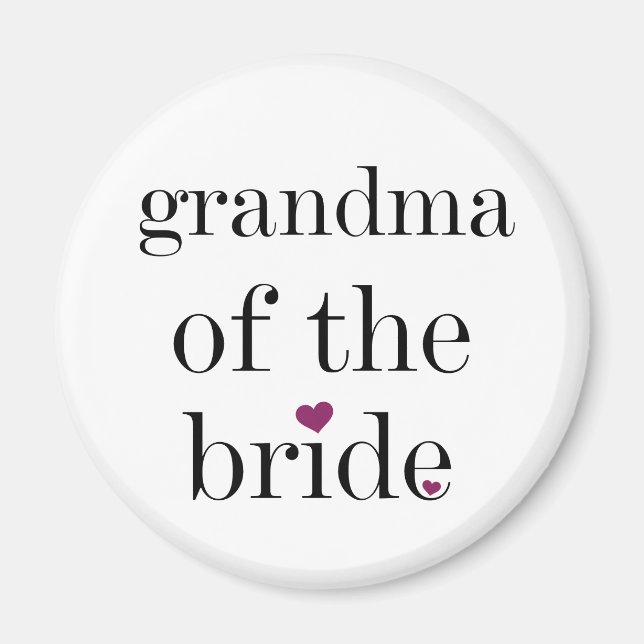 Svart textmormor i Bride Magnet (Framsidan)