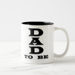 Svart textpappa som är Två-Tonad mugg
